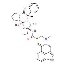 ChemSpider 2D Image | (5'alpha,8xi)-2'-Ethyl-12'-hydroxy-5'-methyl-3',6',18-trioxo-5'-phenylergotaman | C34H37N5O5