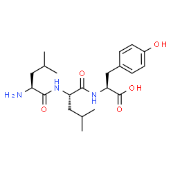 ChemSpider 2D Image | Leu-Leu-Tyr | C21H33N3O5