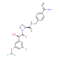 ChemSpider 2D Image | atecegatran | C21H21ClF2N4O4