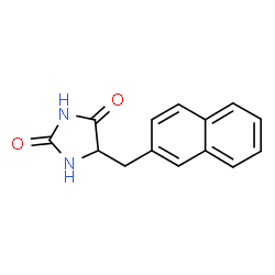 ChemSpider 2D Image | 5-(2-Naphthylmethyl)-2,4-imidazolidinedione | C14H12N2O2