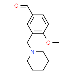 ChemSpider 2D Image | 4-Methoxy-3-(1-piperidinylmethyl)benzaldehyde | C14H19NO2