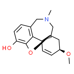 ChemSpider 2D Image | (4aS,6R,8aS)-6-Methoxy-11-methyl-5,6,9,10,11,12-hexahydro-4aH-[1]benzofuro[3a,3,2-ef][2]benzazepin-3-ol | C17H21NO3