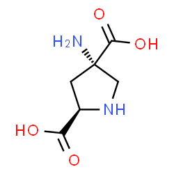 ChemSpider 2D Image | (2R,4S)-4-Amino-2,4-pyrrolidinedicarboxylic acid | C6H10N2O4