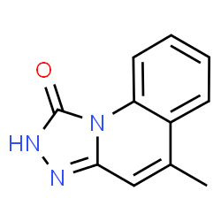 ChemSpider 2D Image | 5-Methyl[1,2,4]triazolo[4,3-a]quinolin-1(2H)-one | C11H9N3O