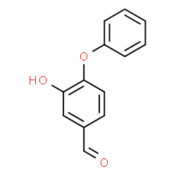 ChemSpider 2D Image | 3-Hydroxy-4-phenoxybenzaldehyde | C13H10O3