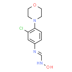 ChemSpider 2D Image | N-(3-Chloro-4-morpholinophenyl)-N'-hydroxyformimidamide | C11H14ClN3O2