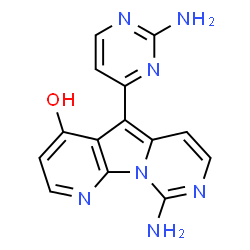 ChemSpider 2D Image | variolin B | C14H11N7O