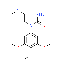 ChemSpider 2D Image | 1-[2-(Dimethylamino)ethyl]-1-(3,4,5-trimethoxyphenyl)urea | C14H23N3O4