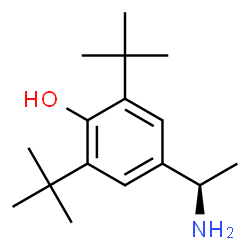 ChemSpider 2D Image | 4-[(1R)-1-Aminoethyl]-2,6-bis(2-methyl-2-propanyl)phenol | C16H27NO