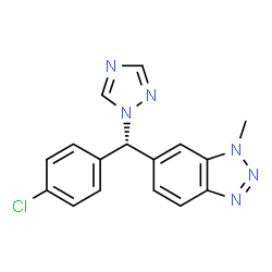 ChemSpider 2D Image | (-)-vorozole | C16H13ClN6