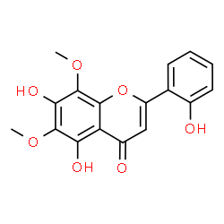 ChemSpider 2D Image | 5,7,2'-trihydroxy-6,8-dimethoxyflavone | C17H14O7