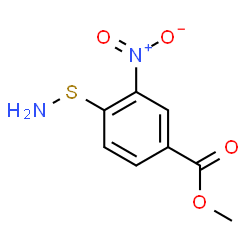 ChemSpider 2D Image | Methyl 4-(aminosulfanyl)-3-nitrobenzoate | C8H8N2O4S