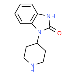ChemSpider 2D Image | 4-(1-Benzimidazolinone)piperidine | C12H15N3O