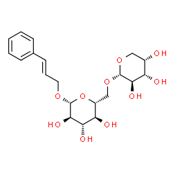 ChemSpider 2D Image | (-)-Rosavin | C20H28O10