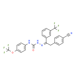 ChemSpider 2D Image | (Z)-Metaflumizone | C24H16F6N4O2