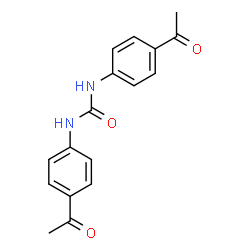 ChemSpider 2D Image | 1,3-Bis(4-acetylphenyl)urea | C17H16N2O3