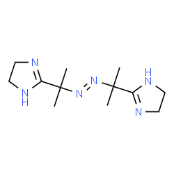 ChemSpider 2D Image | 2,2'-[(E)-1,2-Diazenediyldi-2,2-propanediyl]bis(4,5-dihydro-1H-imidazole) | C12H22N6
