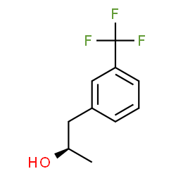 ChemSpider 2D Image | (2R)-1-[3-(trifluoromethyl)phenyl]propan-2-ol | C10H11F3O