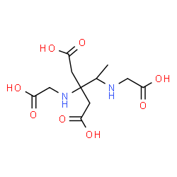 ChemSpider 2D Image | 3-[(Carboxymethyl)amino]-3-{1-[(carboxymethyl)amino]ethyl}pentanedioic acid | C11H18N2O8
