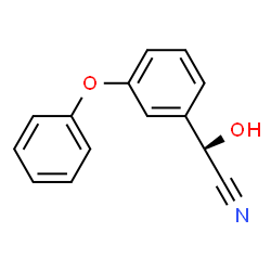 ChemSpider 2D Image | (2S)-Hydroxy(3-phenoxyphenyl)acetonitrile | C14H11NO2