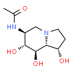 ChemSpider 2D Image | 6-Acetamido-6-deoxycastanospermine | C10H18N2O4
