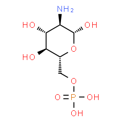ChemSpider 2D Image | Beta-Glucosamine-6-Phosphate | C6H14NO8P