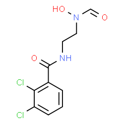 ChemSpider 2D Image | 2,3-Dichloro-N-{2-[formyl(hydroxy)amino]ethyl}benzamide | C10H10Cl2N2O3