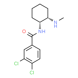 ChemSpider 2D Image | 3,4-Dichloro-N-[(1R,2S)-2-(methylamino)cyclohexyl]benzamide | C14H18Cl2N2O