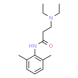 ChemSpider 2D Image | N-(2,6-Dimethylphenyl)-N~3~,N~3~-diethyl-beta-alaninamide | C15H24N2O