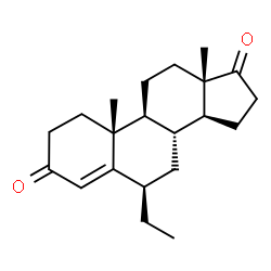 ChemSpider 2D Image | (6beta)-6-Ethylandrost-4-ene-3,17-dione | C21H30O2