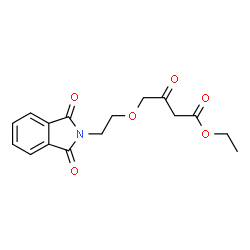 ChemSpider 2D Image | Ethyl-4(2-Phthalimido Ethoxy)Acetoacetate | C16H17NO6