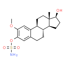ChemSpider 2D Image | (17beta)-17-Hydroxy-2-methoxyestra-1(10),2,4-trien-3-yl sulfamate | C19H27NO5S