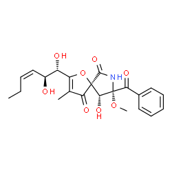 ChemSpider 2D Image | pseurotin A | C22H25NO8