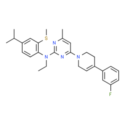 ChemSpider 2D Image | CRA-1000 | C28H33FN4S