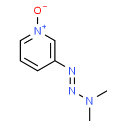 ChemSpider 2D Image | Pyridine, 3- (3,3-dimethyl-1-triazenyl)-, 1-oxide | C7H10N4O