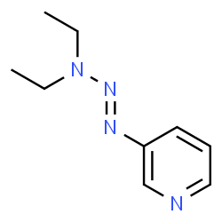 ChemSpider 2D Image | 3,3-diethyl-1-(3-pyridyl)triazene | C9H14N4