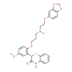 ChemSpider 2D Image | levosemotiadil | C29H32N2O6S