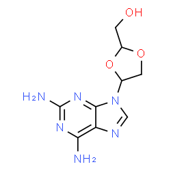 ChemSpider 2D Image | Amdoxovir | C9H12N6O3