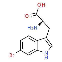 ChemSpider 2D Image | 6-Bromo-L-tryptophan | C11H11BrN2O2