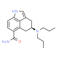 ChemSpider 2D Image | (4S)-4-(Dipropylamino)-1,3,4,5-tetrahydrobenzo[cd]indole-6-carboxamide | C18H25N3O