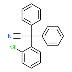 ChemSpider 2D Image | (2-Chlorophenyl)(diphenyl)acetonitrile | C20H14ClN