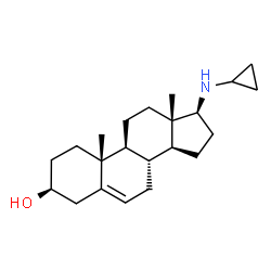 ChemSpider 2D Image | (3beta,17beta)-17-(Cyclopropylamino)androst-5-en-3-ol | C22H35NO
