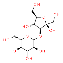 ChemSpider 2D Image | 3-O-L-Glucopyranosyl-beta-D-fructofuranose | C12H22O11