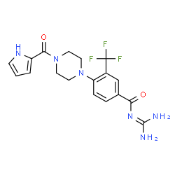 ChemSpider 2D Image | sabiporide | C18H19F3N6O2