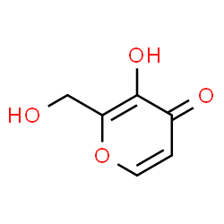 ChemSpider 2D Image | 3-Hydroxy-2-(hydroxymethyl)-4H-pyran-4-one | C6H6O4
