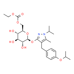 ChemSpider 2D Image | remogliflozin etabonate | C26H38N2O9