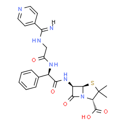 ChemSpider 2D Image | Pirbenicillin | C24H26N6O5S