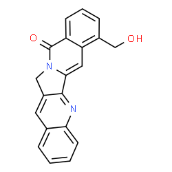 ChemSpider 2D Image | 7-(Hydroxymethyl)benzo[6,7]indolizino[1,2-b]quinolin-11(13H)-one | C20H14N2O2