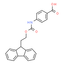 ChemSpider 2D Image | 4-({[2-(9H-Fluoren-9-yl)ethoxy]carbonyl}amino)benzoic acid | C23H19NO4