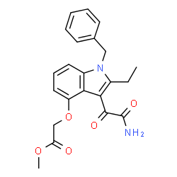 ChemSpider 2D Image | Varespladib methyl | C22H22N2O5